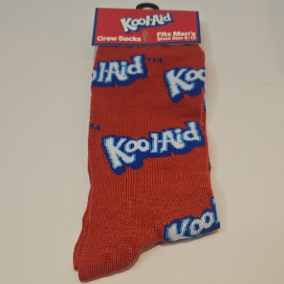 Kool-Aid Red Crew Socks - Picture 1 of 2